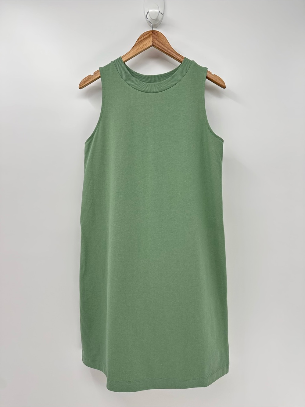 A New Day Sage Green High Neck Tank Mini Dress Size M